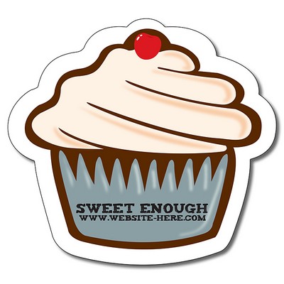 Magnet - Cupcake Shape (Approx. 4.0625x3.75) - 25 Mil.