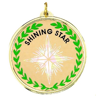 2¼" TM Series Academic Medal w/Shining Star Mylar Insert