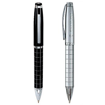 Landmark Cap Off Rollerball Pen w/ Diamond Cut Grid Accent