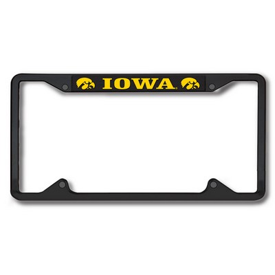 "Simplicity" Black Powder Coated Die Cast Metal License Plate Frame