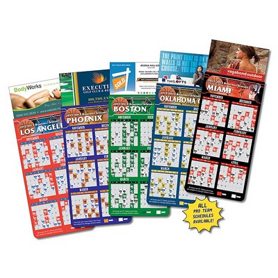 Magna-Card Business Card Magnet - Basketball Schedules (3.5x9)