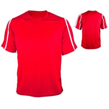 Adult Dazzle Cloth Soccer Jersey Shirt w/ Raglan Sleeve & Contrast Piping