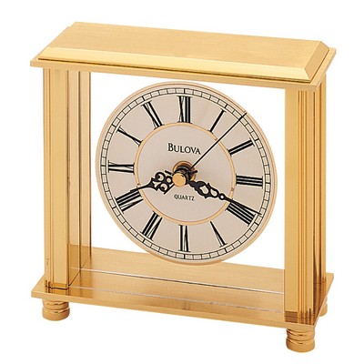 Bulova Cheryl Cream Dial Desktop Clock