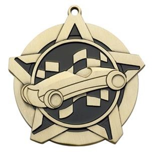 Super Star Medal - Pinewood Derby - 2-1/4" Diameter