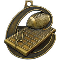 Football Stock Medal (2")