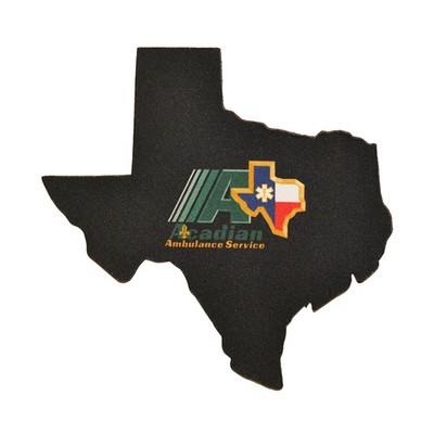 Premium Full Color Dye Sublimation Foam 6" Texas Coaster