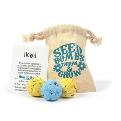 Seed Paper Bomb Bag,3 Pack