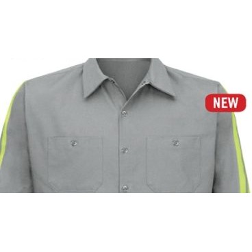 Red Kap® Short Sleeve Enhanced Visibility Cotton Work Shirt