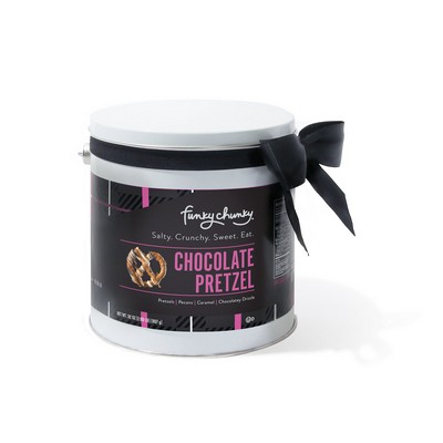 Funky Chunky Chocolate Pretzel Pail Gift Tin