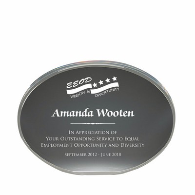 Clear Acrylic Oval Award