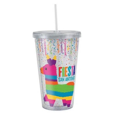 16 Oz. X-Spree Tumbler w/Straw