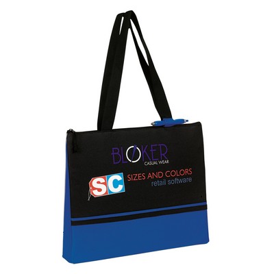 Slender Color Block Convention Tote Bag