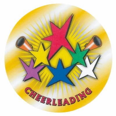 2" Cheerleading Mylar Medallion Insert Disc