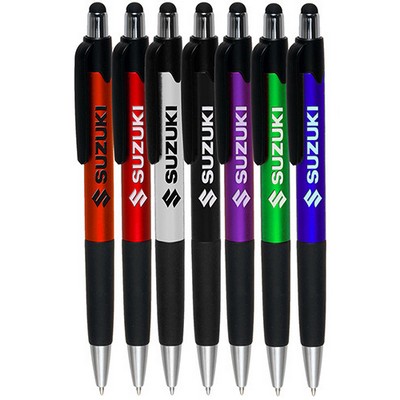 Plastic Pen with Touch Screen Stylus