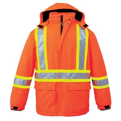 Armour Adult Hi-Vis Insulated Parka w/Detachable Hood