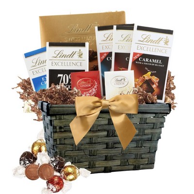 Luscious Lindt Chocolate Gift Basket