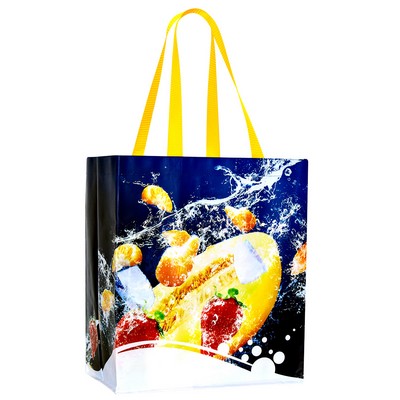 Top-Quality Laminated Woven Reusable Grocery Bag 13"x15"x8"