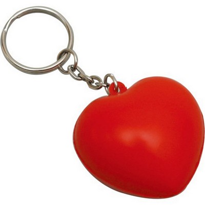 Stress Heart Key Ring