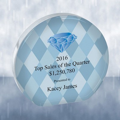 Sublimational Beveled Circle Acrylic Award (Small)