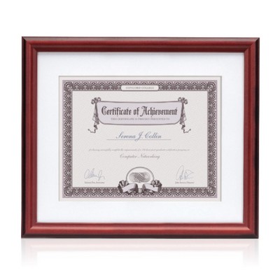 Montgomery Cert Frame - Cherry/Black 8½"x11"