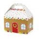 Gingerbread House Theme Gable Gift Basket Box (8½"x5"x5½")