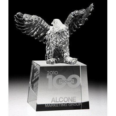 Rising Crystal Eagle Award 7 3/4"H