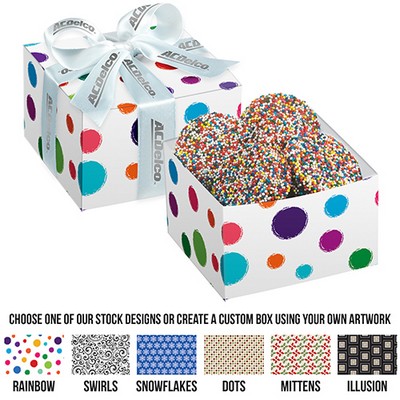 Gala Gift Box w/ 5 Chocolate Covered Oreo® Cookies w/ Rainbow Nonpareils (Large)