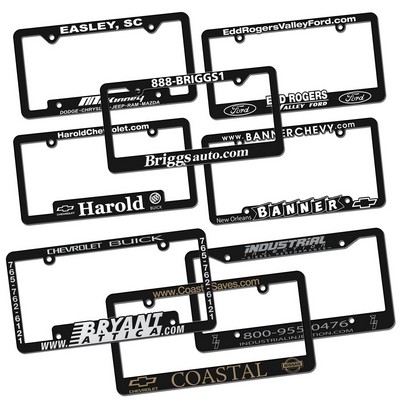 Raised Letter License Plate Frame