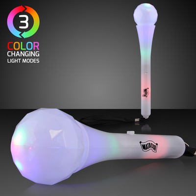 LED Microphone Toy with Flashing Lights - Domestic Print