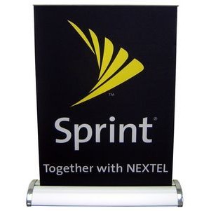 8.25" x 12" Table Top Retractable Banner with Stand