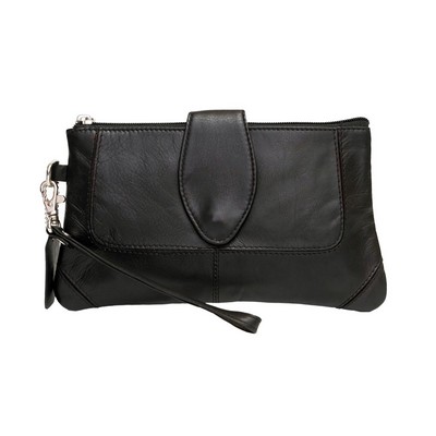 Ashlin® Designer Natasha Midnight Black Mid Sized Wristlet