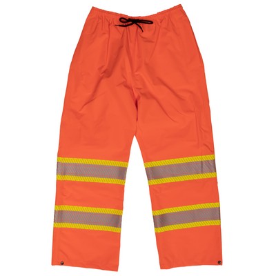 Tough Duck Hi-Vis Packable Safety Rain Pants