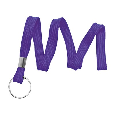 3/8" Blank Lanyard w/Split Ring (Purple)