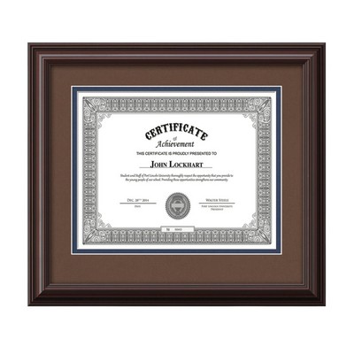 Cottingham Certificate Frame - Mahogany/Chestnut 8½"x11"