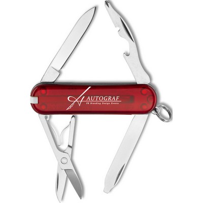 Swiss Army Rambler Knife Translucent Ruby Red