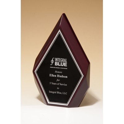 High Gloss Rosewood Diamonds Plaque (5.25" X 8.875")