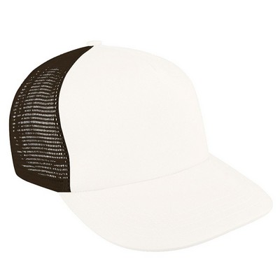 USA Made Contrast Mesh Back & Brushed Front Snapback Trucker