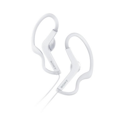 Sony Sports Over The Ear White Ear Buds w/Built-In Microphone