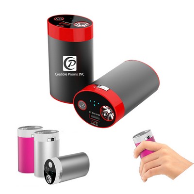 Hand Warmer Power Bank w/LED Flashlight