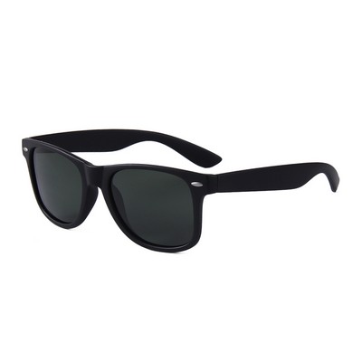 Sunglasses - Dark Green Lenses - Matte Black Frames