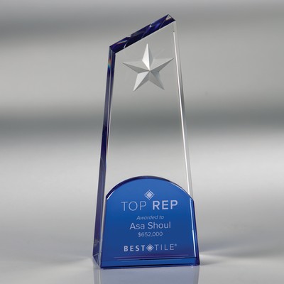 Howard Miller Polaris Star - Large optical crystal award