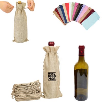 Jute Wine Bag