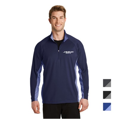 Sport-Tek® Sport-Wick® Stretch Contrast 1/4-Zip Pullover