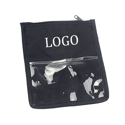 600D Oxford Trade Show Badge Holder & Neck Wallet