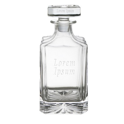 26 Oz. Jolie Square Plain Spirit Decanter