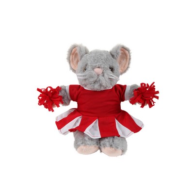 soft plush Mouse with cheerleader outfit