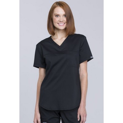 Cherokee® Stretch Twill Tuck-In Style V-Neck O.R. Top