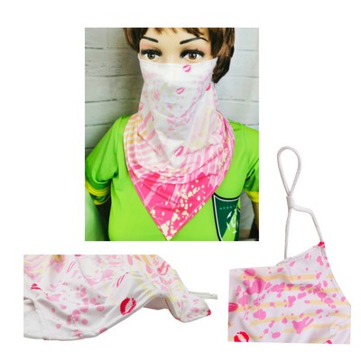 Ice Silk Triangle Scarf Face Mask/Neck Gaiter