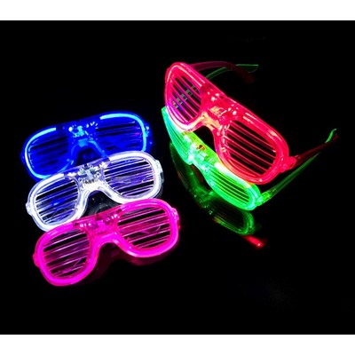 Light-Up Glow LED Slotted Glasses