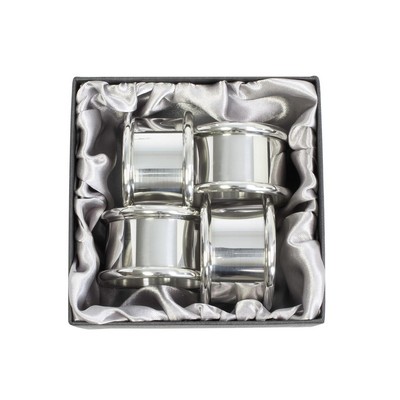 Salisbury Pewter Plain Napkin Rings (Set of 4)